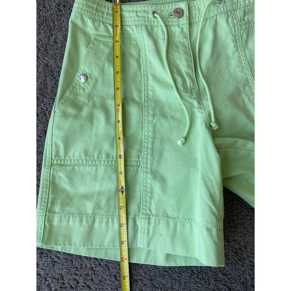 Jones New York lime green lonline drawstring chino shorts, size 4 - Picture 10 of 14